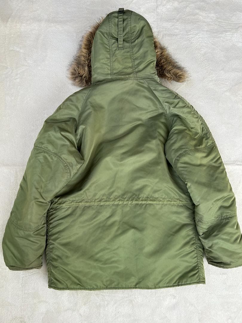 アルファインダストリー　N-3Bフライトジャケット オリーブグリーン　パーカー
