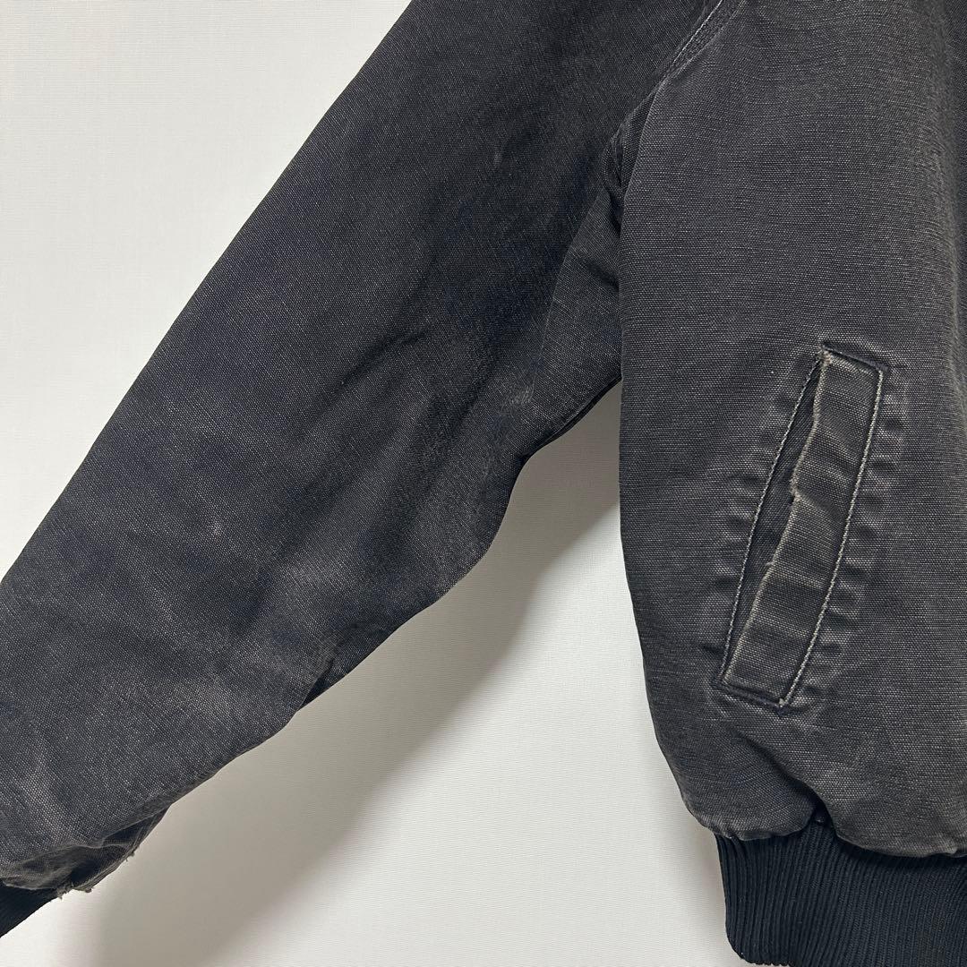 80s carhartt santa fe jacket ブラックXL