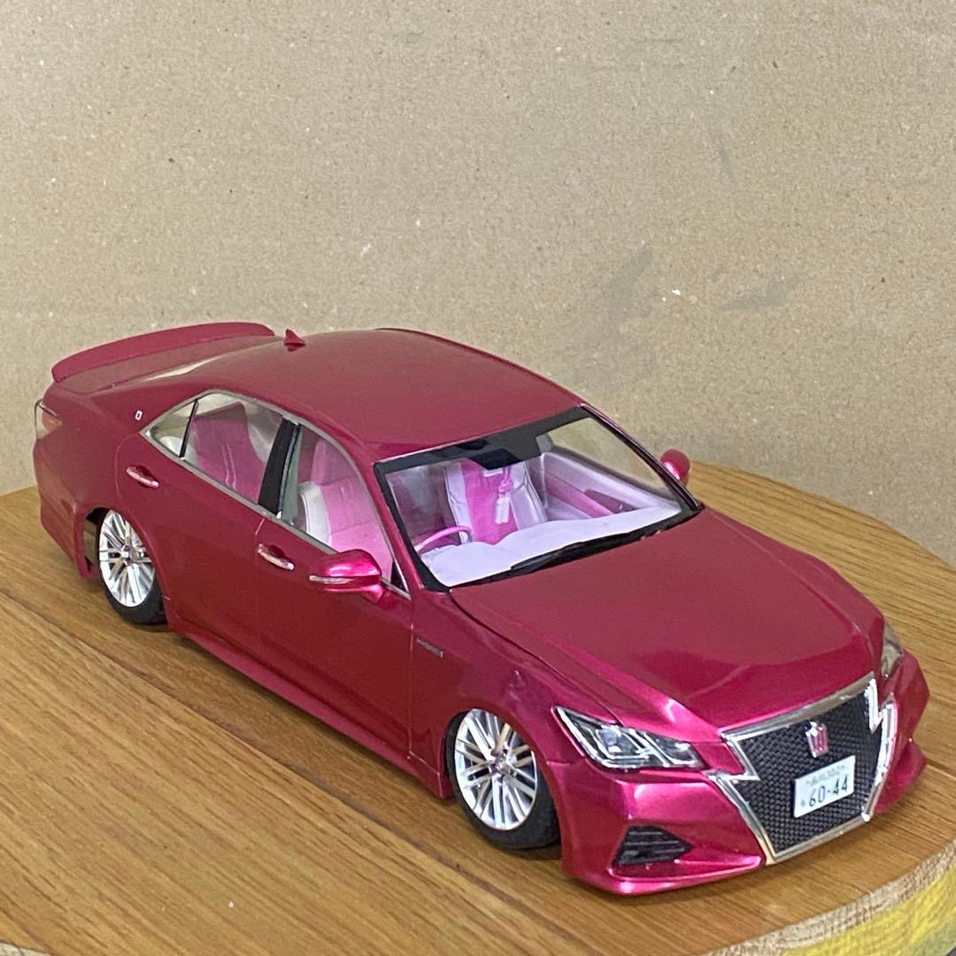 プラモデル完成品　アオシマ 1/24 214クラウンアスリート