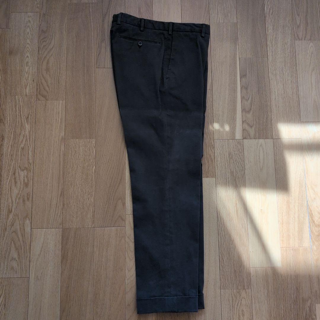 インコテックス　ダークグレー チノパン size48 ダブル仕上げ