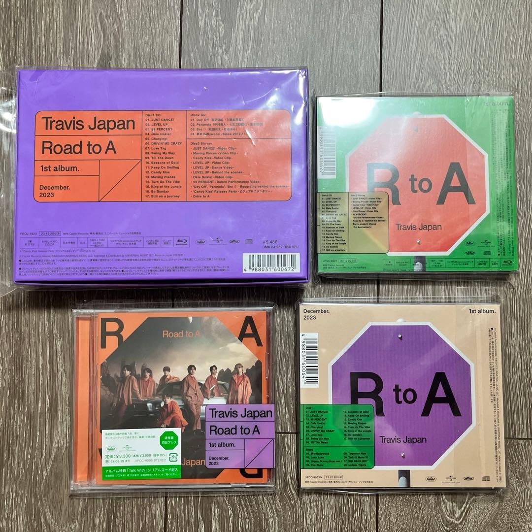 Travis Japan アルバム Road to A 4形態セットFC限定盤他