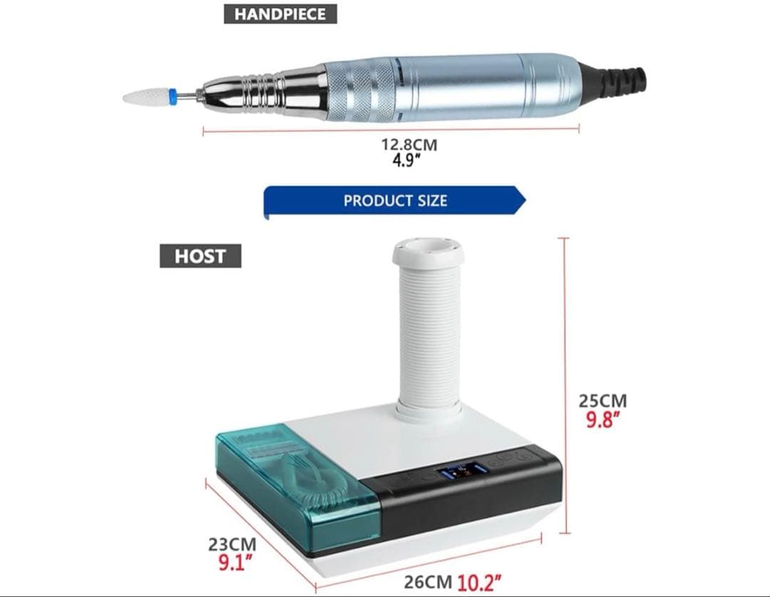 ネイル集塵機電気グラインダー付60ラボジュエリーセラミック細工アート✨送料込み❣️