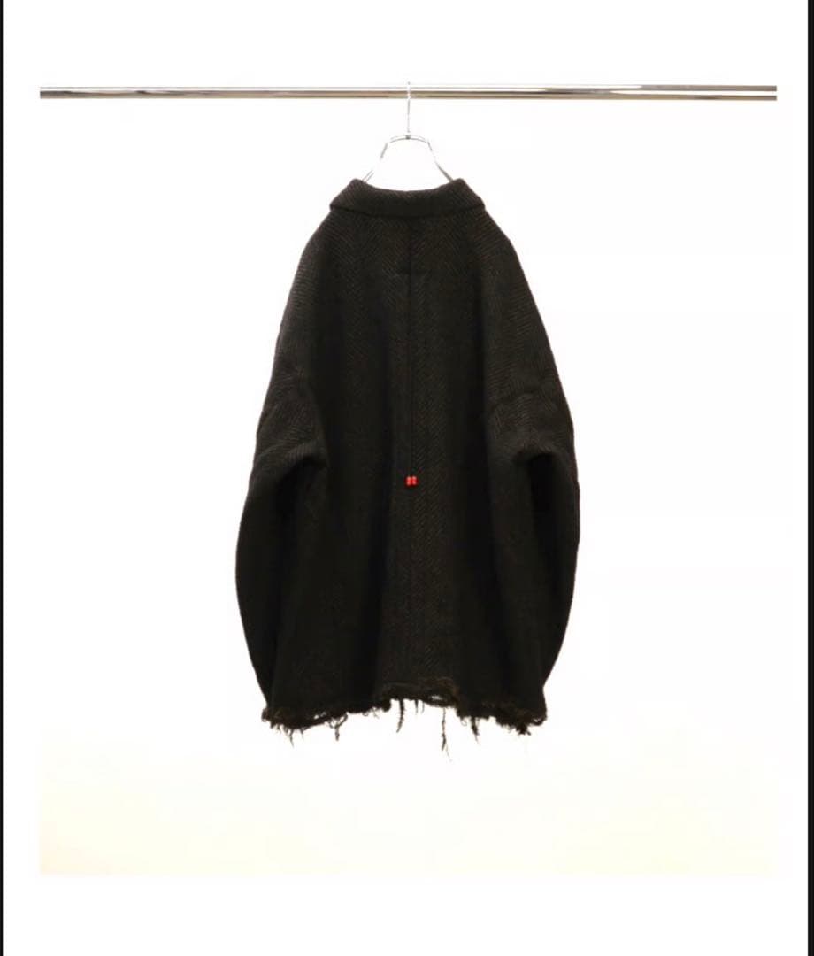 【新品】ANCELLMダメージウールヘリンボーン カバーオール25AW 即完