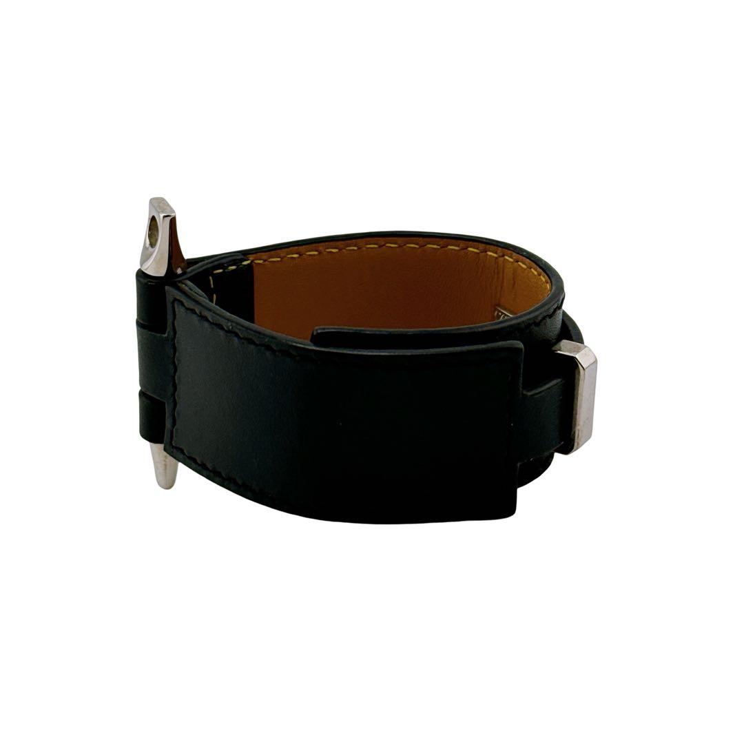 ロエベ ゲート レザー ブレスレット アクセサリー レディース メンズ ブラック