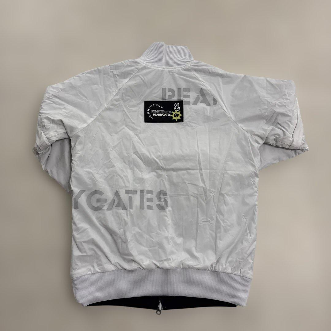 パーリーゲイツ 4wayリバーシブル中綿ブルゾン　黒×白　新品未使用　０