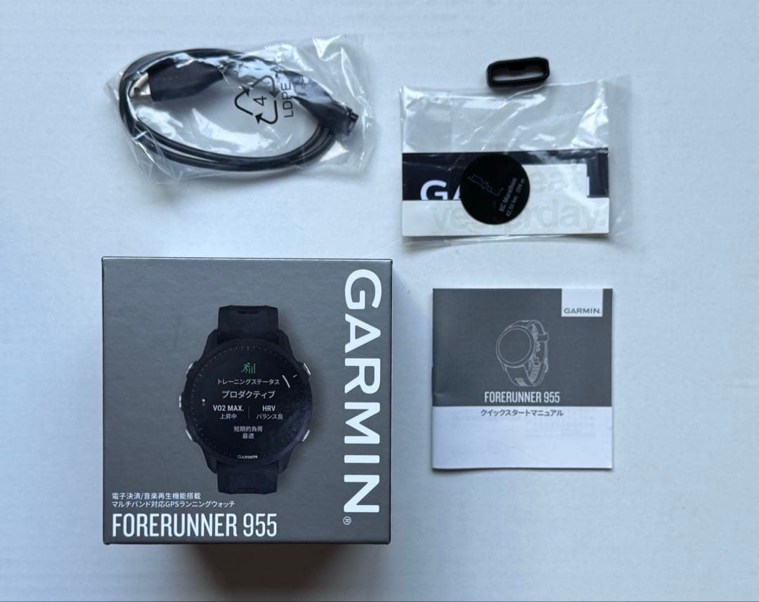 【美品】GARMIN FORERUNNER 955 ブラック