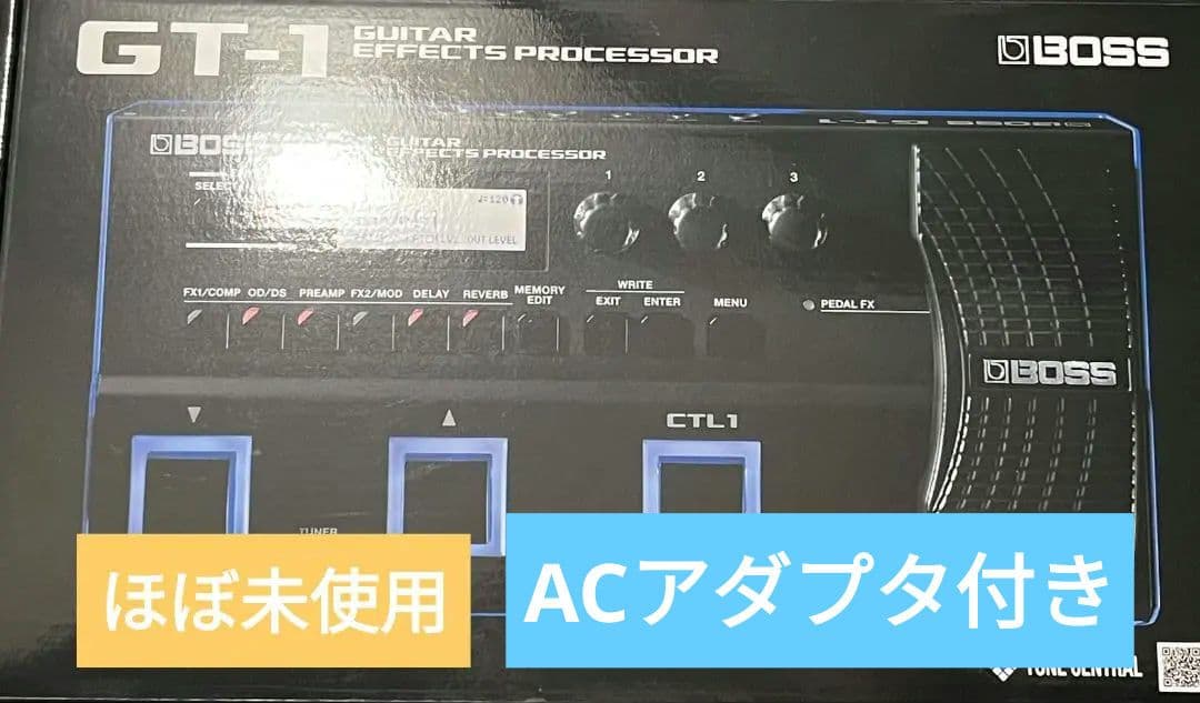 BOSS GT-1 ギターエフェクトプロセッサー/別売りの電源ケーブル付