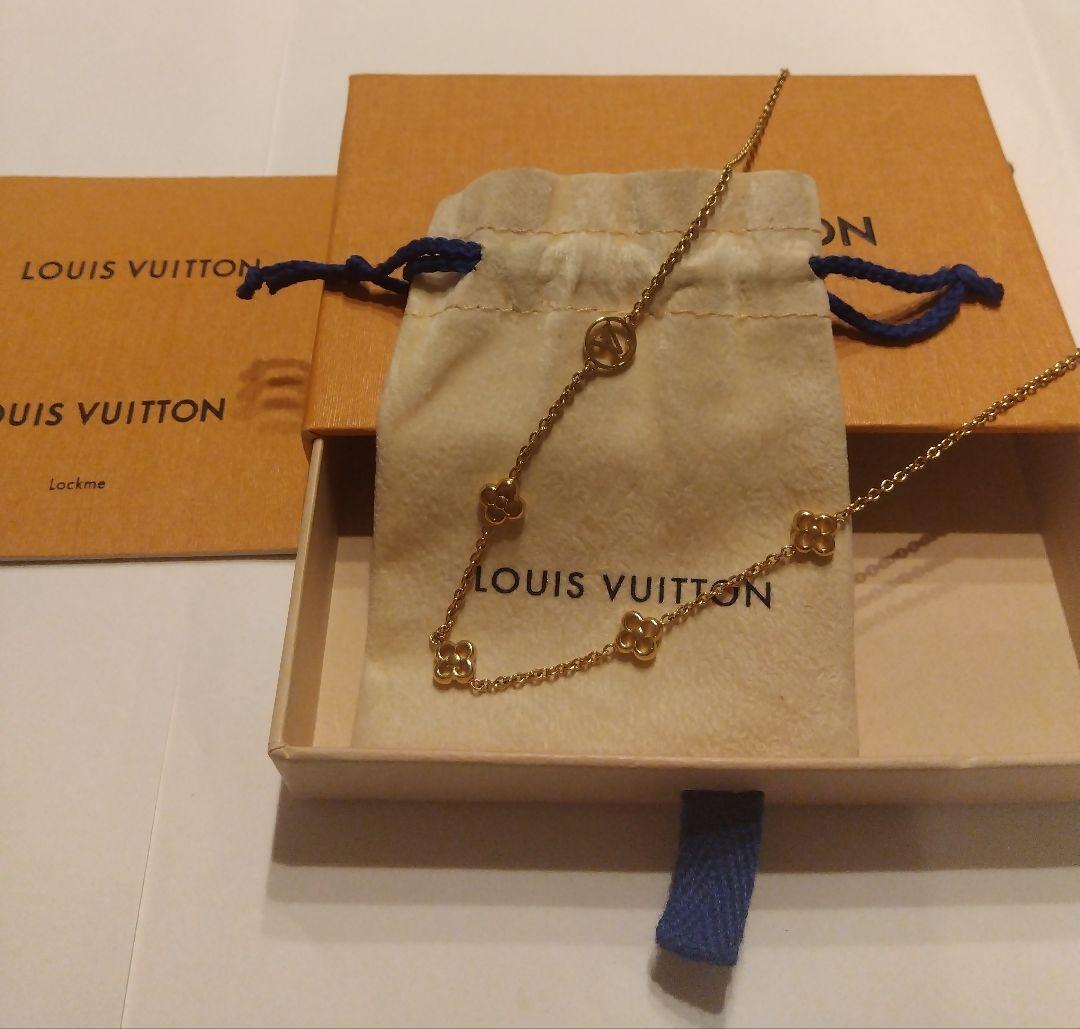 LOUIS VUITTON ゴールド ネックレス　モノグラムフラワーM68125