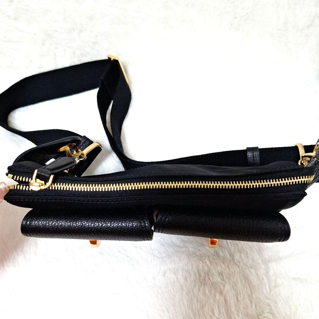 Used ♥ ケイトスペード ボディーバッグ ショルダー ブラック ゴールド