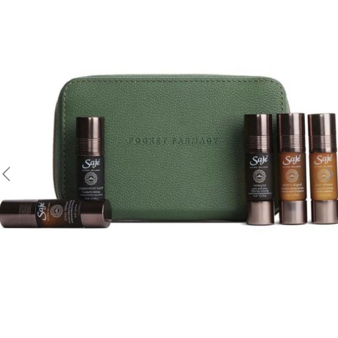 sabrina愛用品　Saje アロマオイルセット5＋ミニポーチ