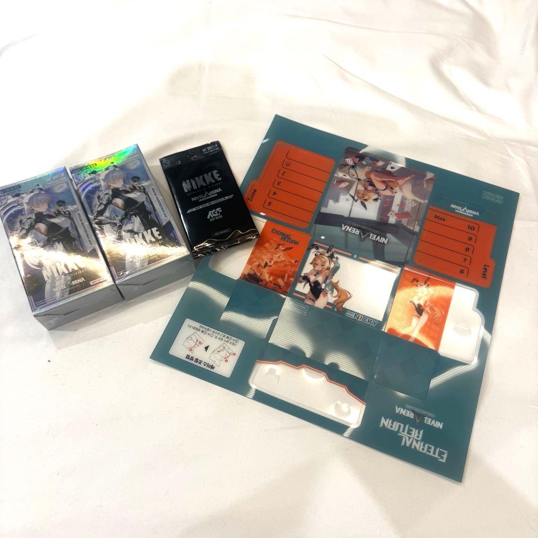 【海外限定】勝利の女神NIKKE ニベルアリーナ　TCG 2BOX おまけ付き