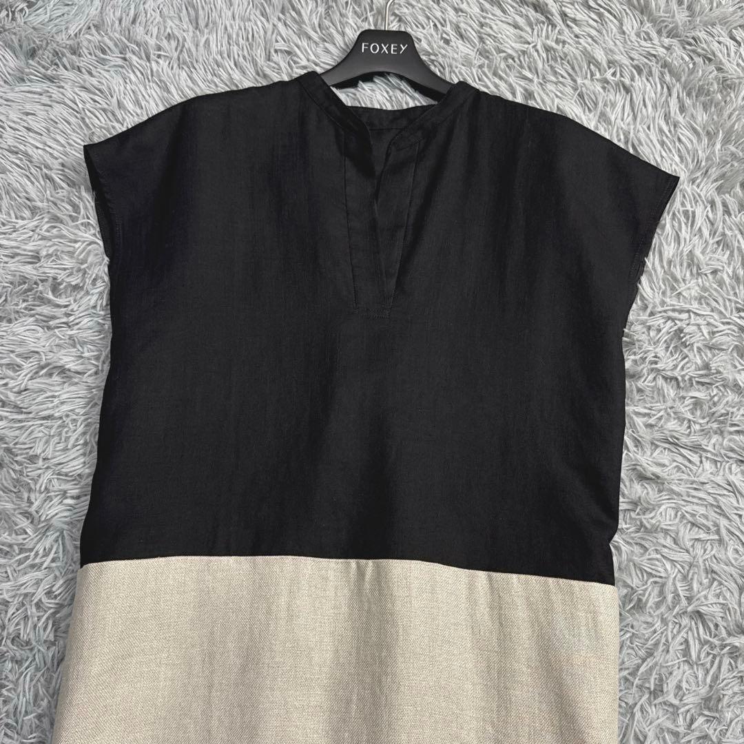 美品✨24SS ハウスオブロータス イソザイツカイワンピース リネン スキッパー