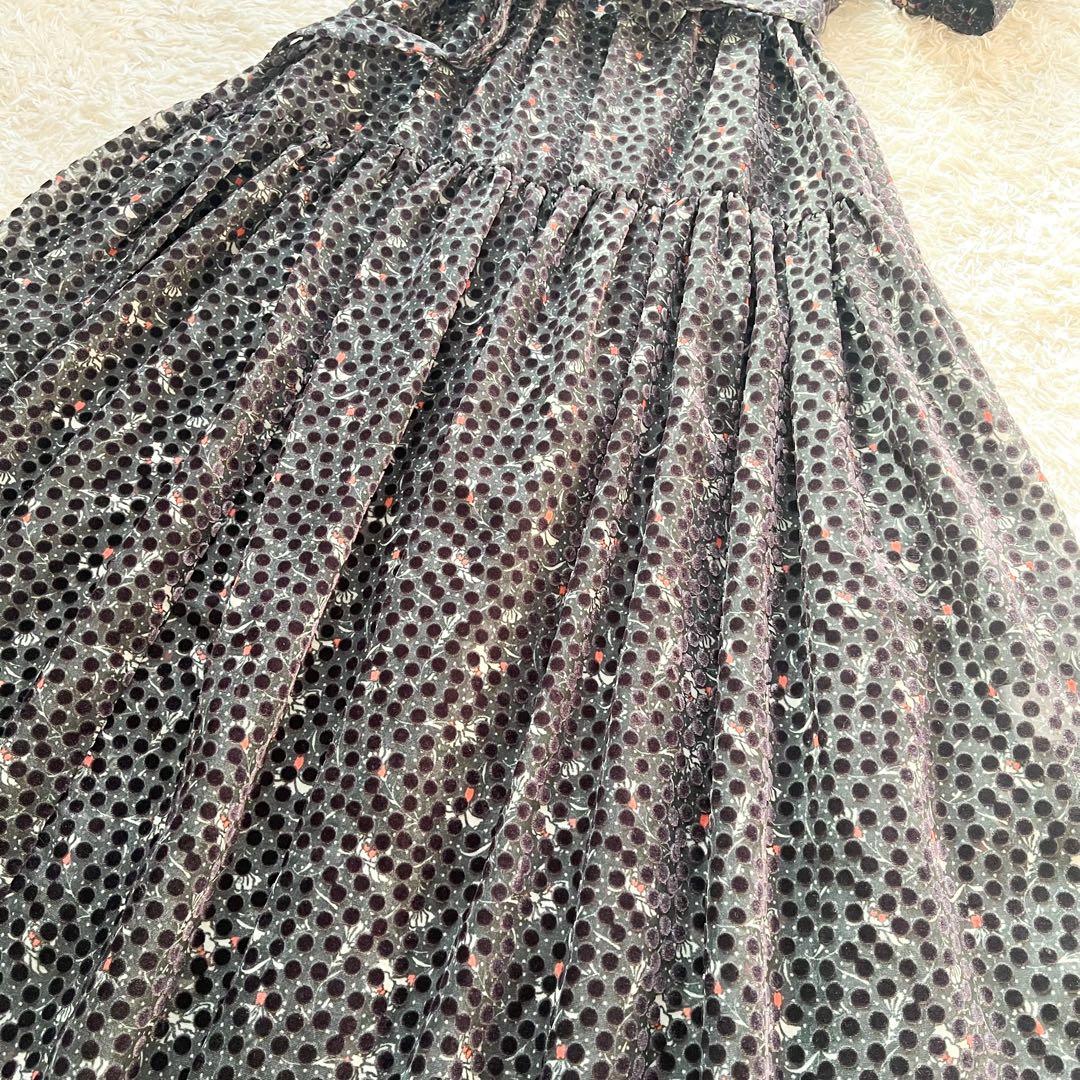 完売品 2025 CORCOVADO フラワーオパールパフスリーブドレス