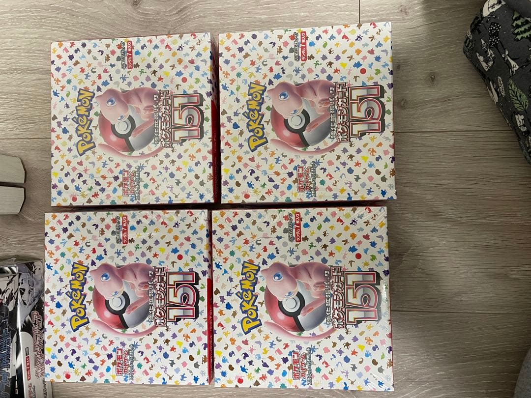 151 ポケカ　ボックス　4箱　4ボックス