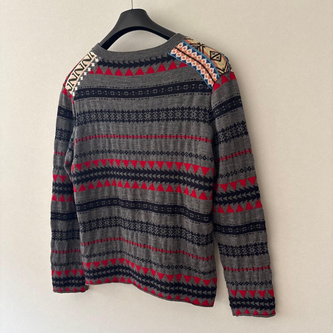 Mサイズ：コムデギャルソンオムドゥ AD2013 切替し セーター グレー