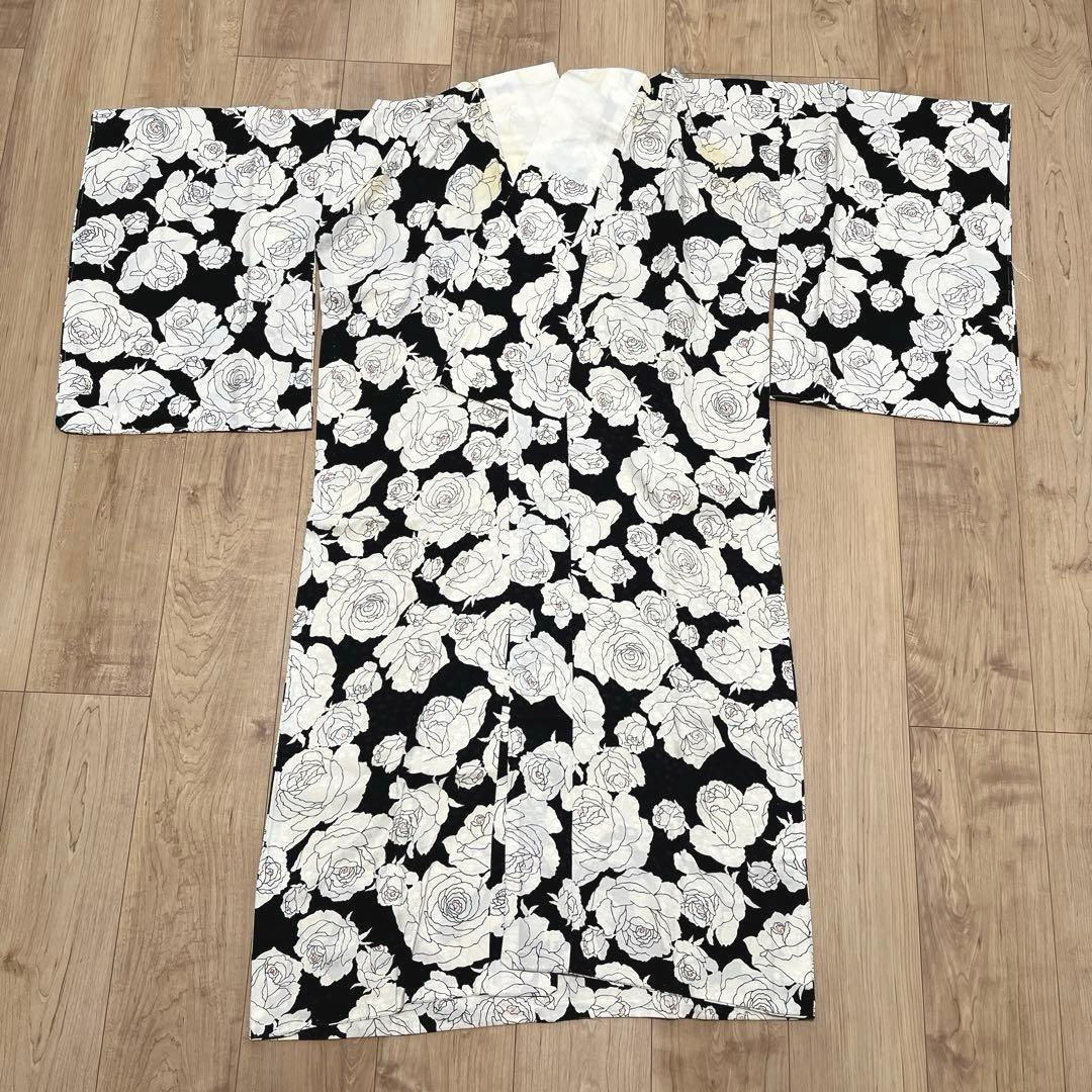 おしゃれな薔薇柄長襦袢