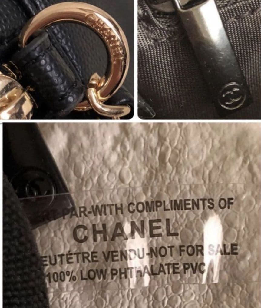 CHANEL ブラック キルティング チェーンショルダーバッグ ノベルティ