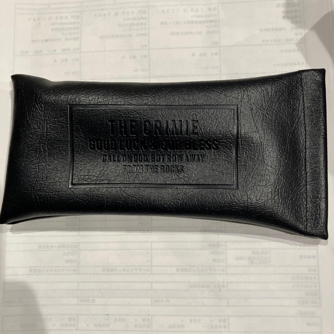 THE CRIMIE ブラック サングラス ケース付きバイカーシェード