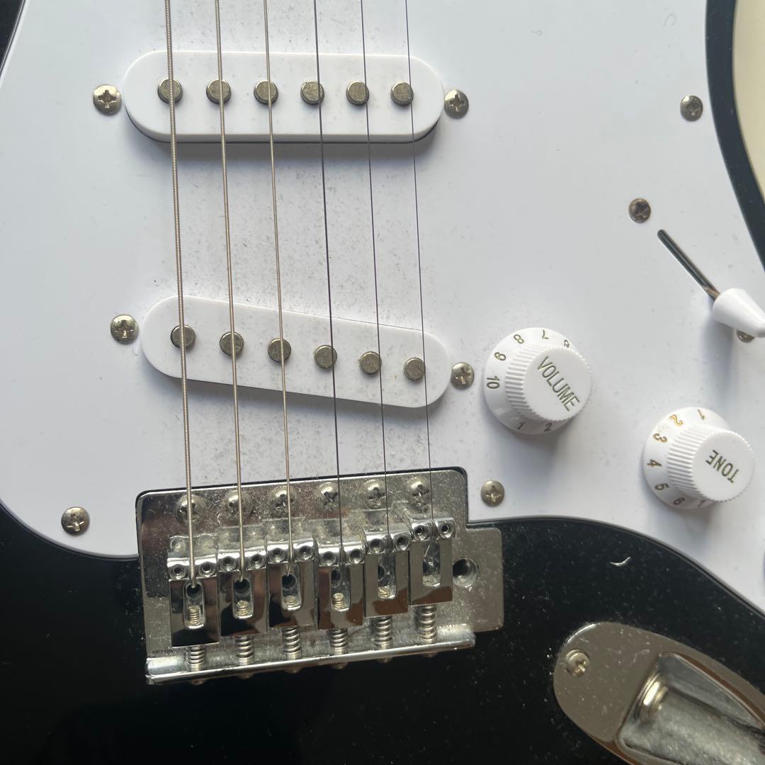 SELDER ブラック エレキギター ストラトタイプ