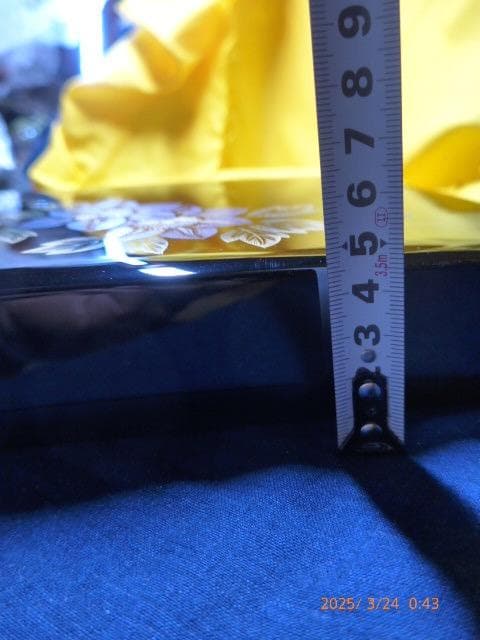 るでぃ。　青がとても美しい輪島塗。鉄線沈金仕上げの硯箱になります。未使用品