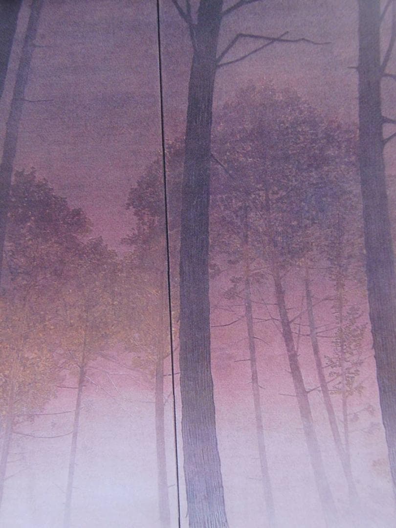 手塚雄二、【夕霧】、希少な額装用画集より、新品額装付