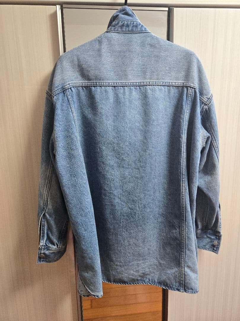 完売品　ウィムガゼット　ドロップデニムシャツ　インディゴブルー