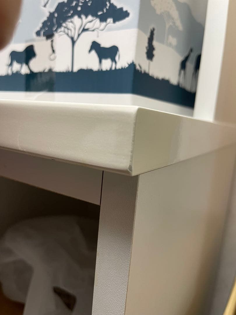 ニトリ　食器棚　幅80　クリスナ　80KB-WH