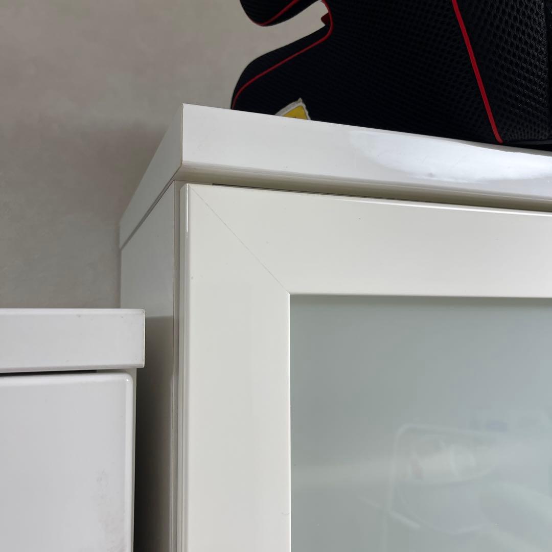 ニトリ　食器棚　幅80　クリスナ　80KB-WH