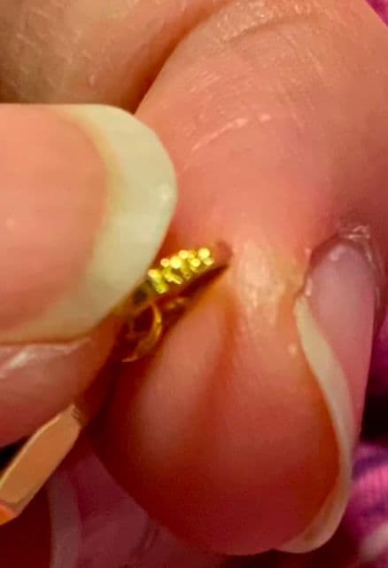 アクセサリー K18 YG ILLUSION GLASS PENDANT HORSE.