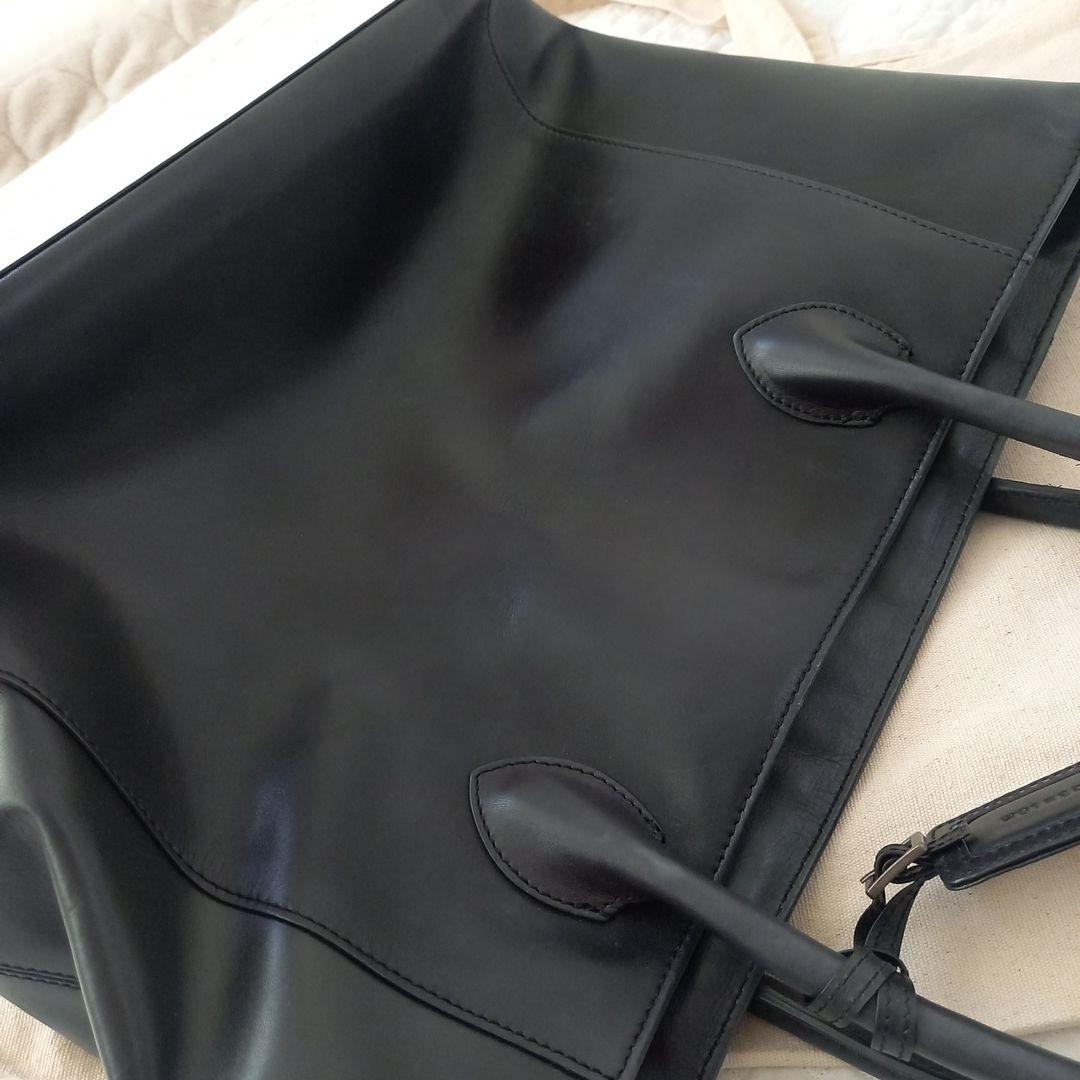 【保存バッグ付き☆】マザーハウス　アンティークボックストート　ブラック