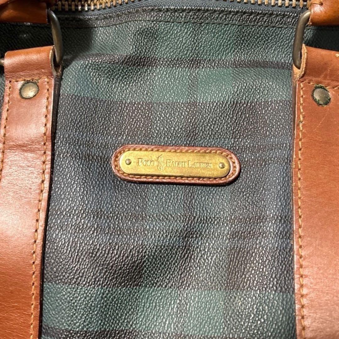 良品◎ ポロラルフローレン 2way 斜めがけ可 ボストンバッグ ショルダー付き