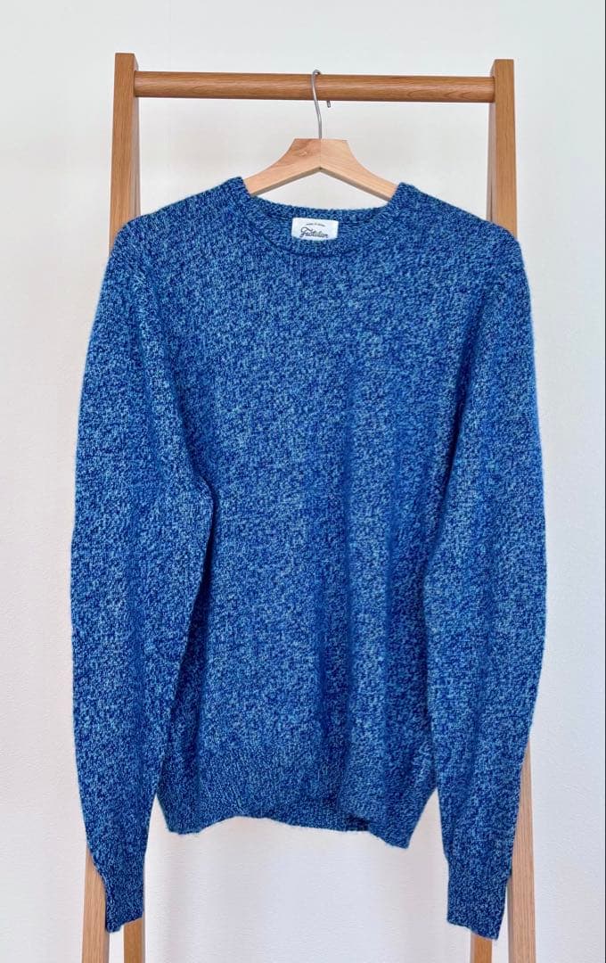 Factelier by UTO カシミヤ セーター メンズ/杢ブルー