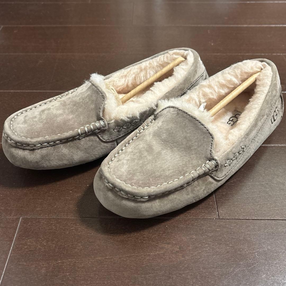 【レア カラー】UGG アグ　アンスレー ムートン モカシン US6 23