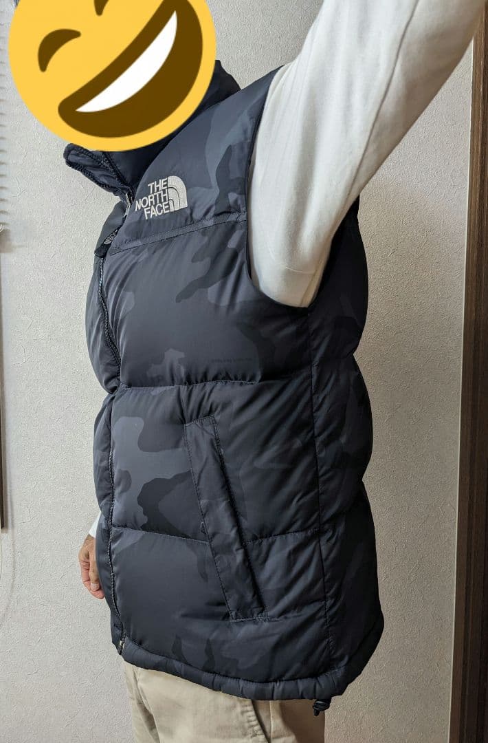 【美品】 NORTH FACE 迷彩ヌプシダウンベスト ND01587