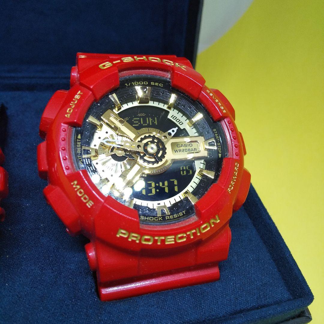 G-SHOCK ペアウォッチ 紅RED 金 希少 稼働品