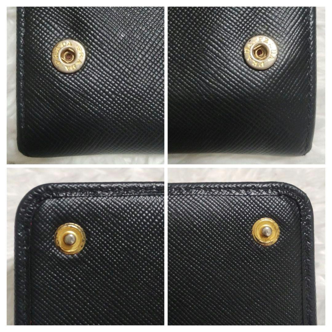 PRADA✨プラダ 長財布 サフィアーノ フィオッコ 黒 メタルロゴ リボン