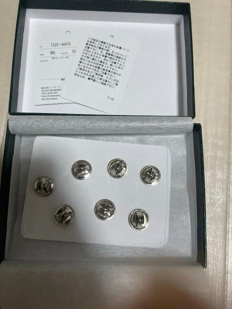トーガ TOGA TOO L PIN SET
