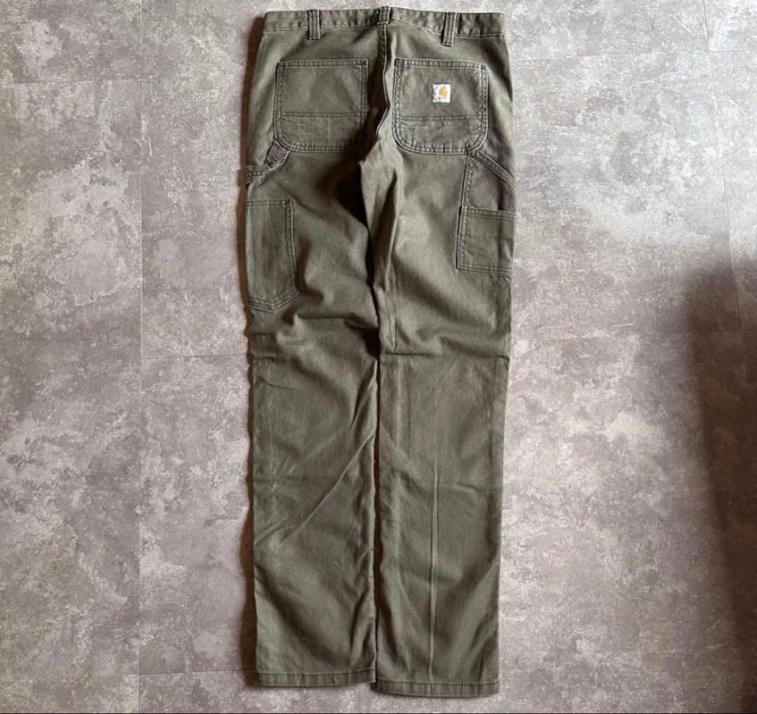 カーハートダブルニー ペインターパンツ オリーブ
