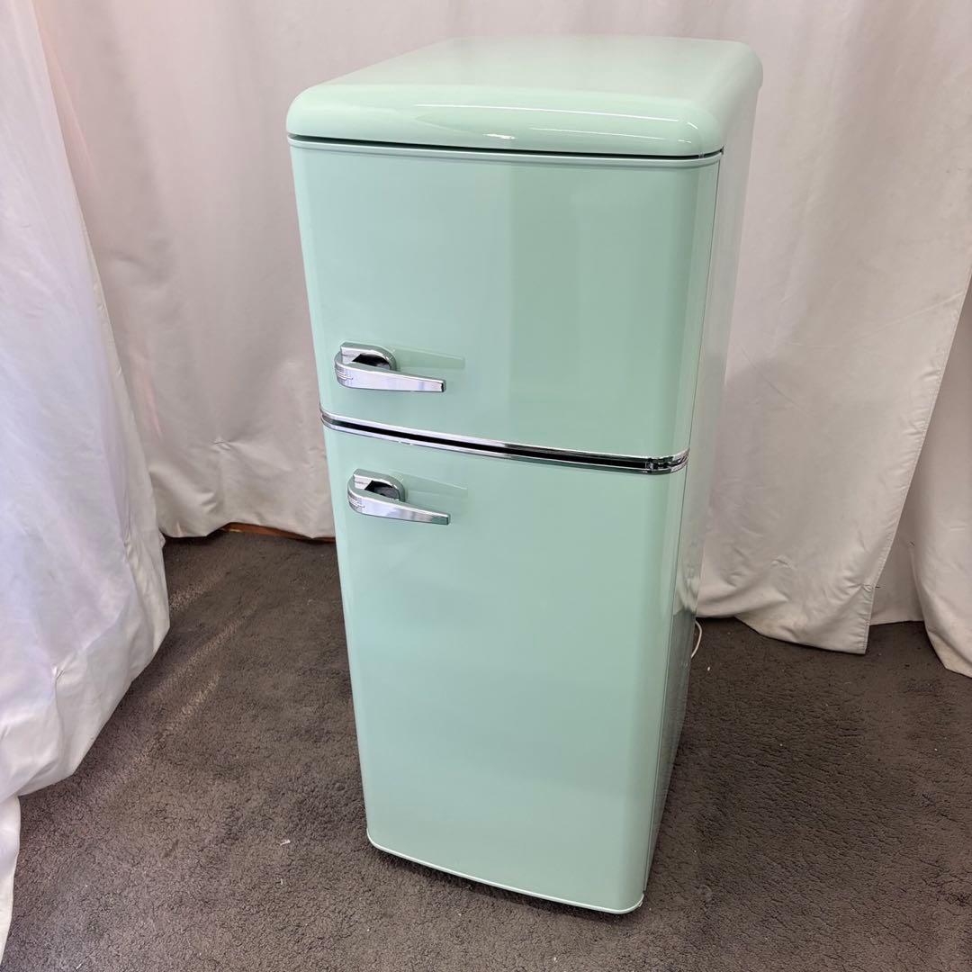 985　アイリスオーヤマ　冷蔵庫　一人暮らし　レトロ　設置無料　綺麗　安い‼️