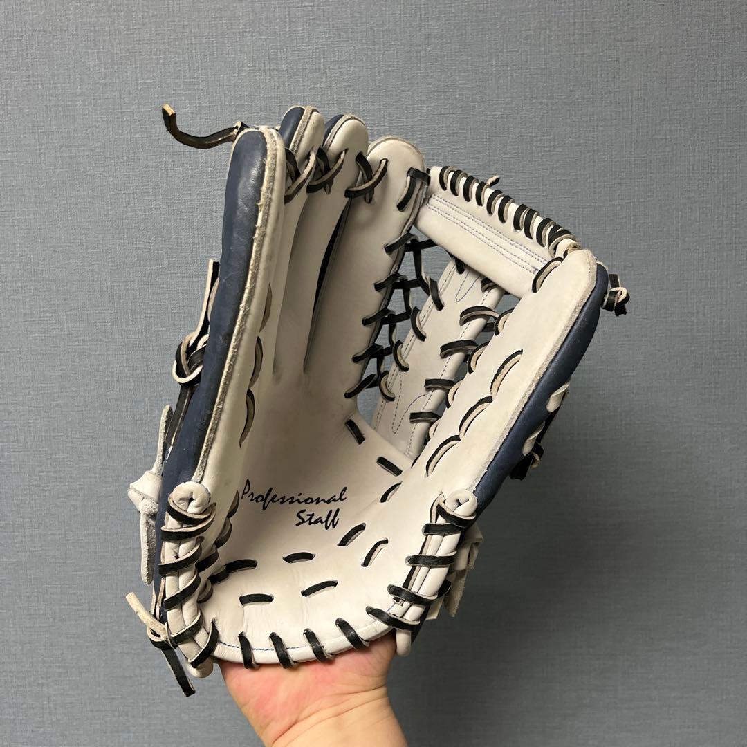 1101 ミヤマ 型抜群 極美品 即戦力 硬式兼軟式 外野手用グローブ 左投げ