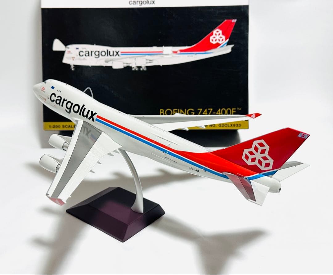 Gemini 1/200 B747-400F cargolux ドア開閉仕様