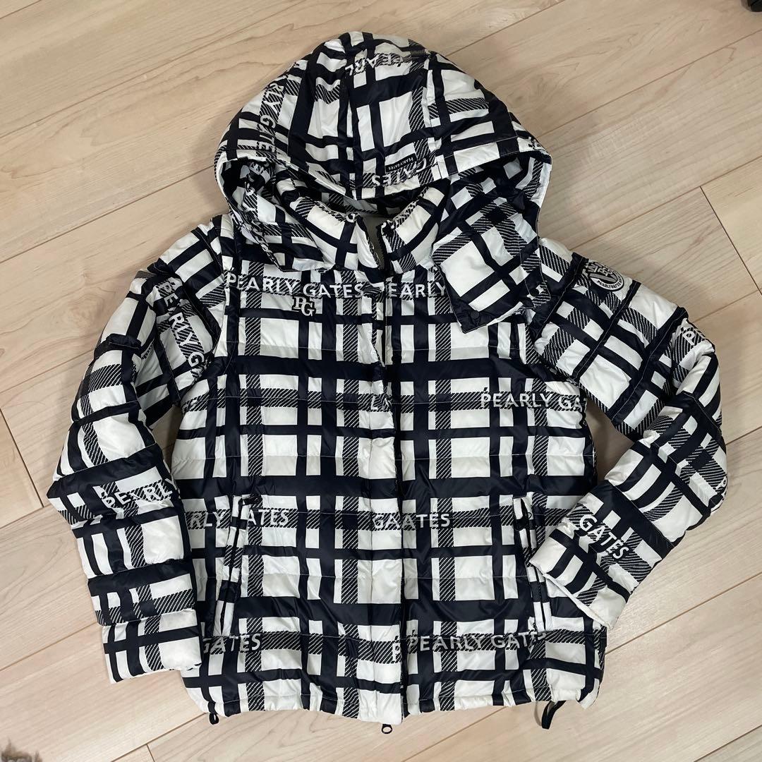 PEARLY GATES チェック柄ダウンジャケット サイズ2