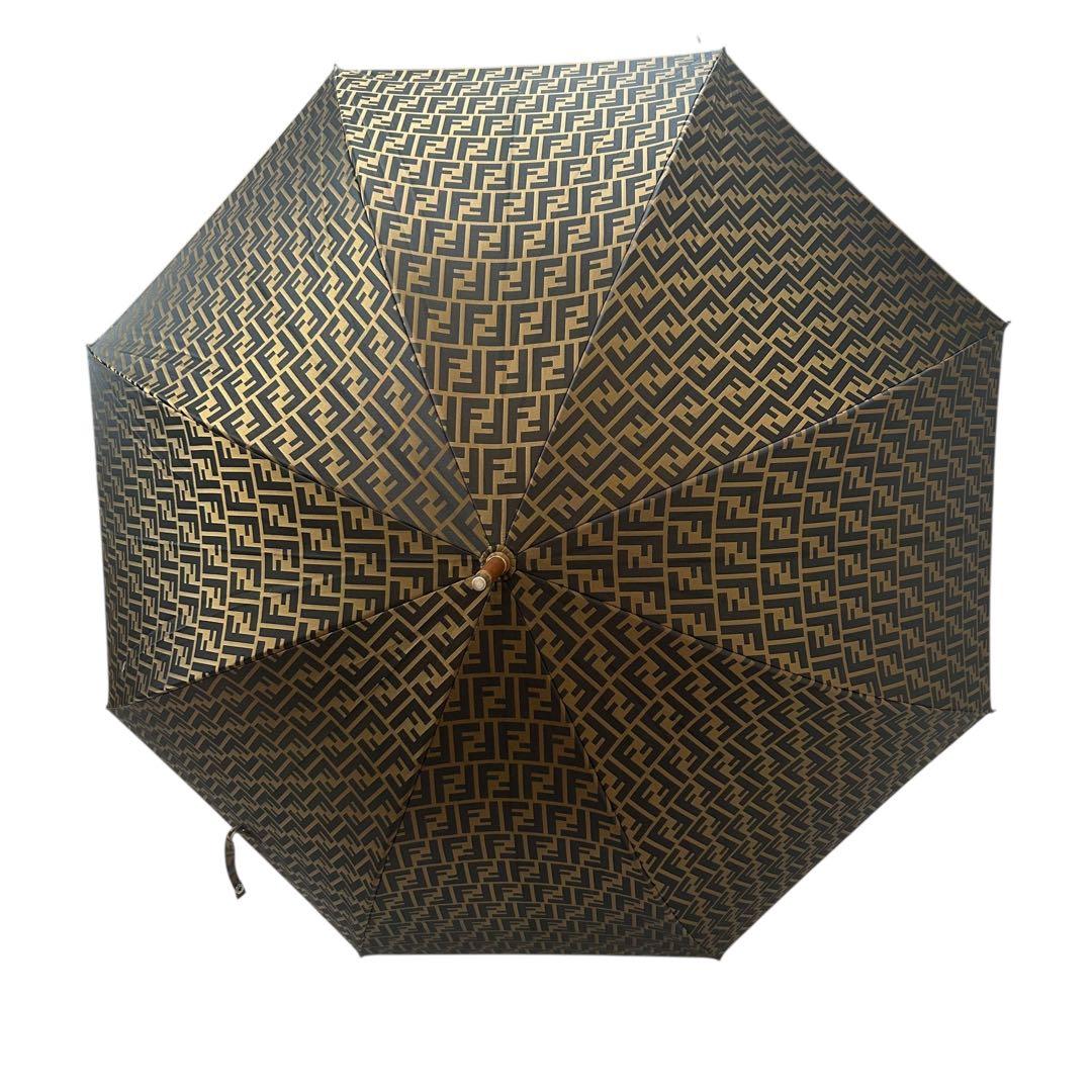 ✨超希少極美品✨ 廃盤品 フェンディ ズッカ FF柄 FFロゴ ゴールド 長傘