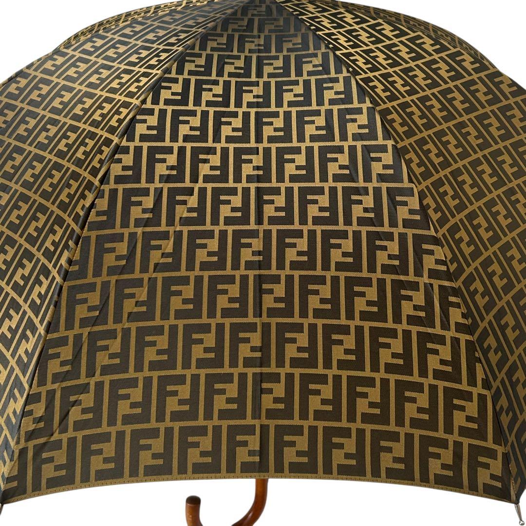 ✨超希少極美品✨ 廃盤品 フェンディ ズッカ FF柄 FFロゴ ゴールド 長傘