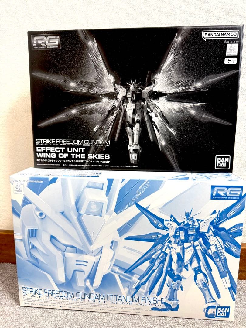 RG ストライクフリーダムガンダム　チタニウムフィニッシュ +天空の翼