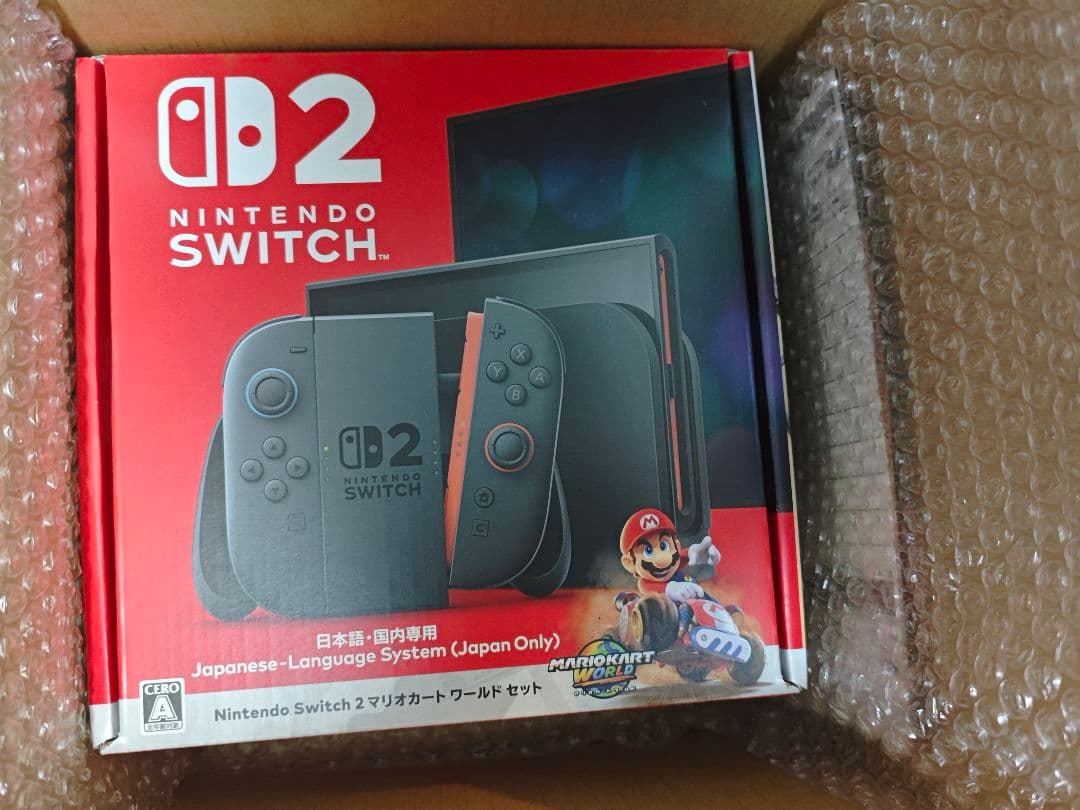 【新品未使用未開封】任天堂スイッチ２本体マリオカート同梱版
