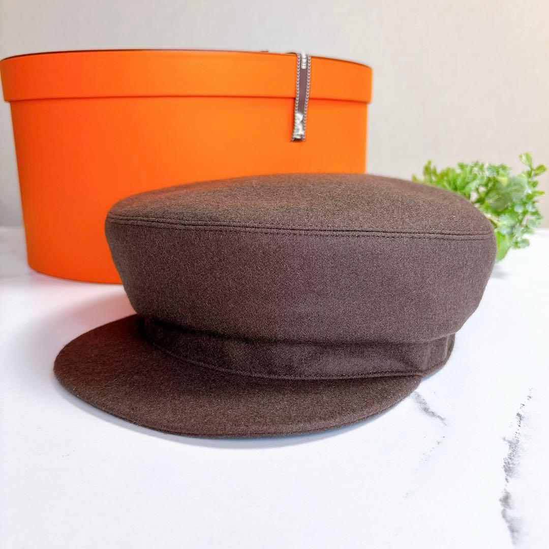 美品❣️ エルメス　キャスケット　マロンブラウン　サイズ58