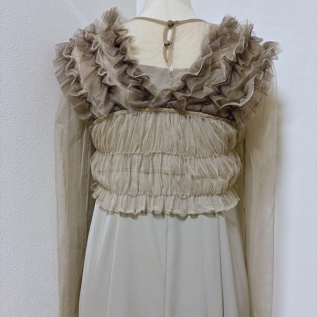 atloアトロ　カナ　ニアナ　アンドレスド　ベージュ　3点セット×フリルボレロ