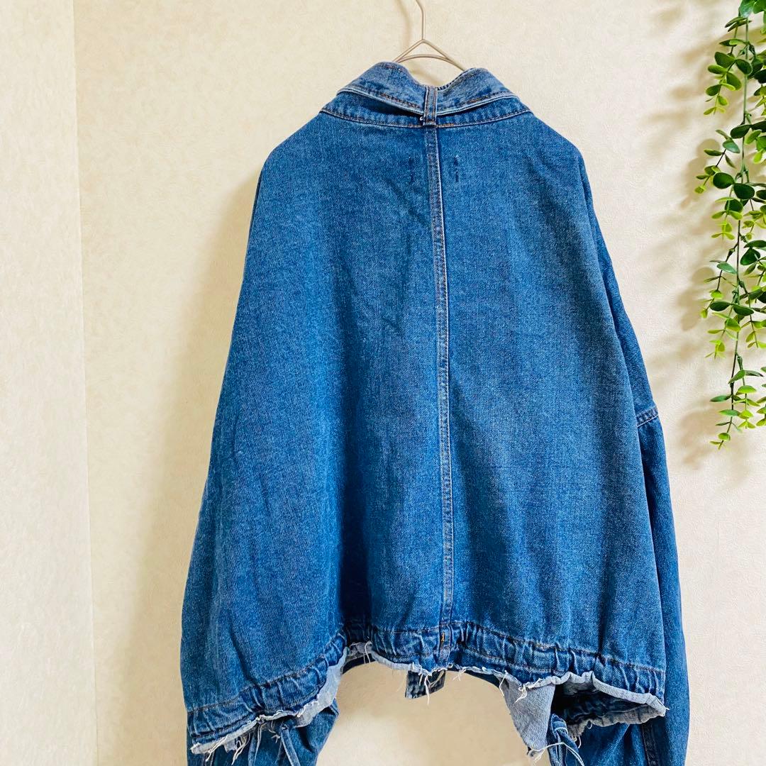 フランキーショップ　 デニムジャケット　Gジャン　ショート丈　オーバーサイズ