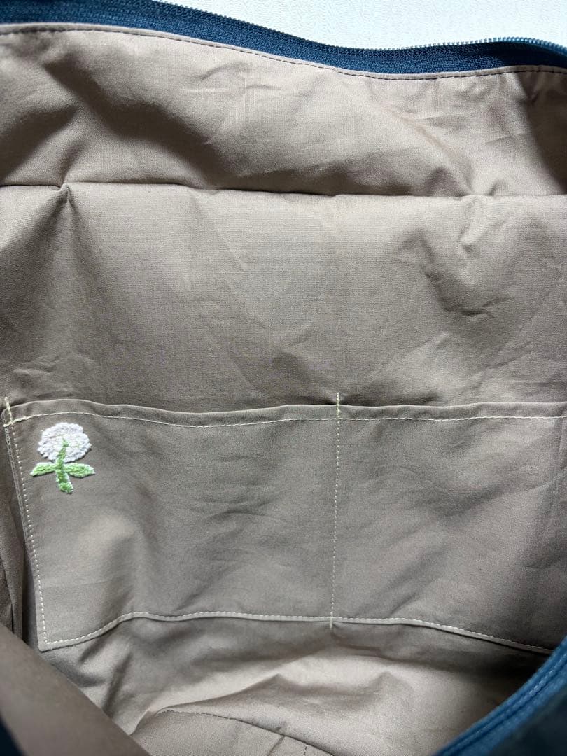 ミナペルホネン＊パッチギャザポケファスナートートLL✂️ハンドメイド